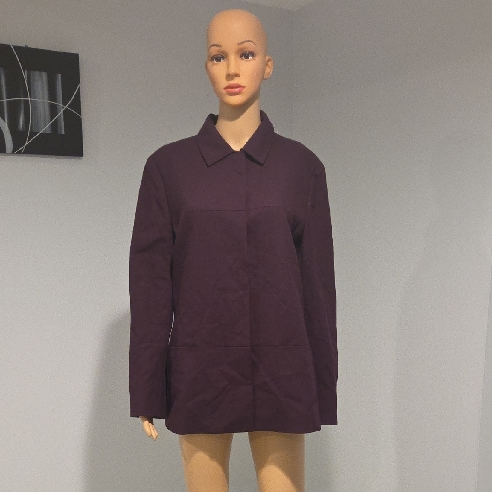 Kasper Deep Purple Women's Button Down Shirt